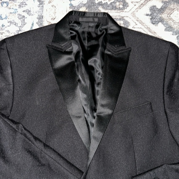 Black Kenneth Cole men’s dinner jacket / tux jacket size 42R - Picture 2 of 3